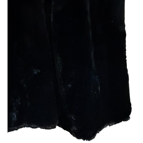 Vintage Luthel Furs Black Heavy Fur Overcoat - Women's 10 - Picture 8 of 9